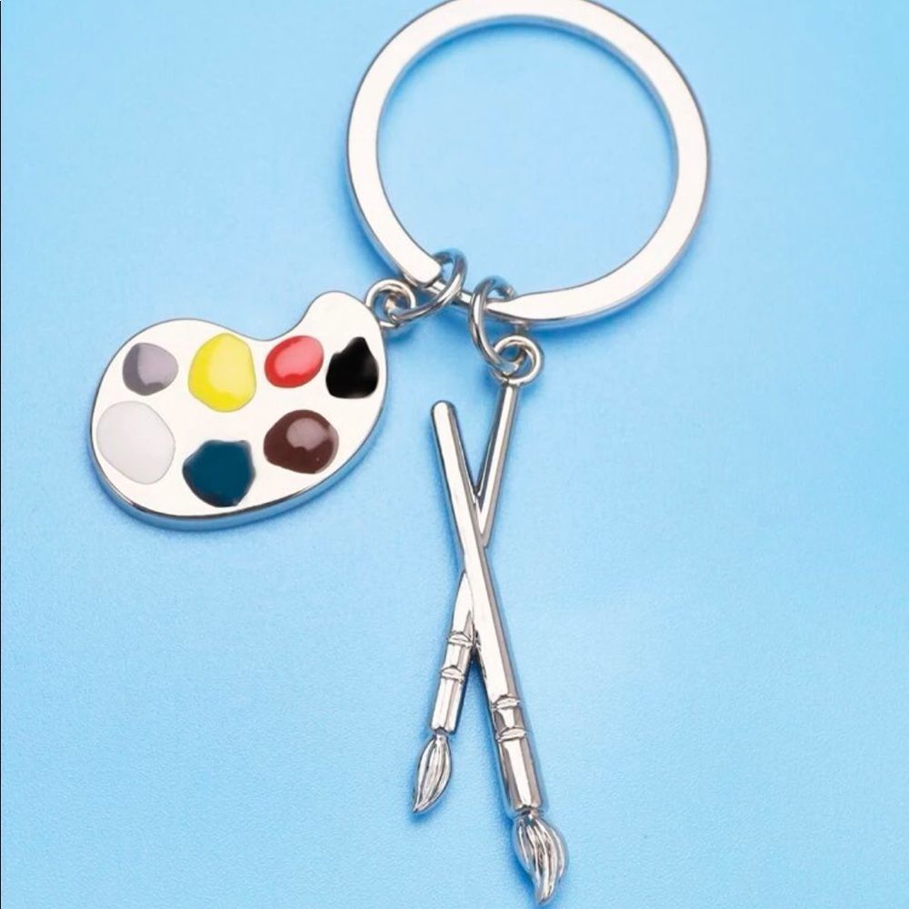 New Artist Painter Art Teacher Keychain Purse Charm Stocking Stuffer Gift